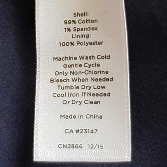 Talbots Sheath Dress Women’s Short Sleeve Navy Blue Size 12 Floral - Picture 6 of 7